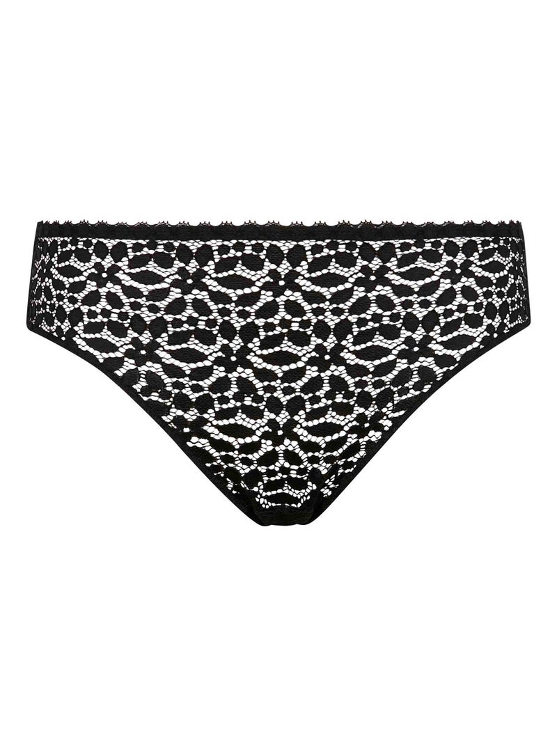 Culotte midi en dentelle florale Daily Dentelle Noir - Kiabi