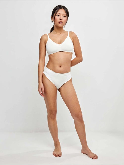 Culotte midi en microfibre - Kiabi