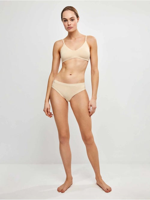 Culotte midi en microfibre - Kiabi