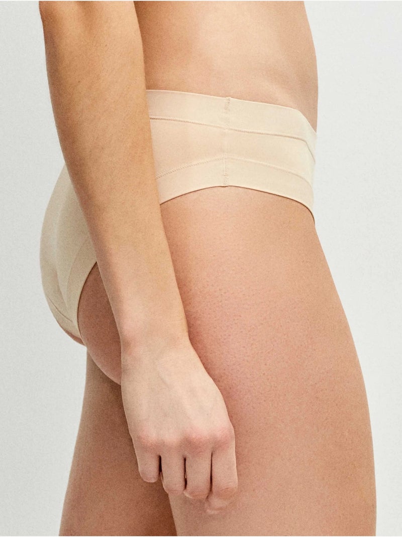 Culotte midi en microfibre Rose - Kiabi