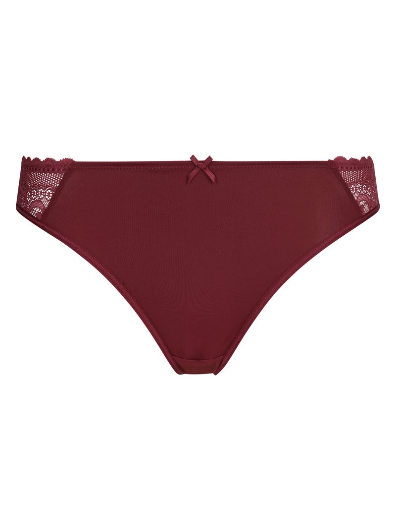 Culotte midi Feminine Line Bordeaux - Kiabi