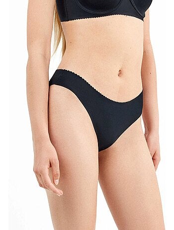 Culotte midi invisible en tissu microfibre