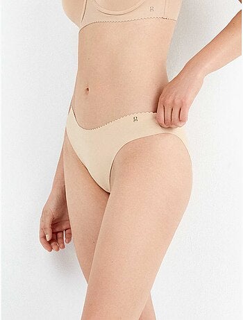 Culotte midi invisible en tissu microfibre
