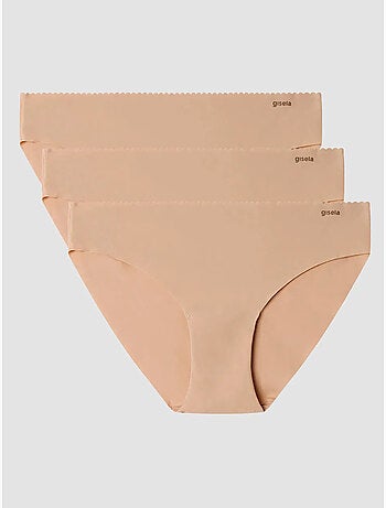Culotte midi invisible en tissu microfibre