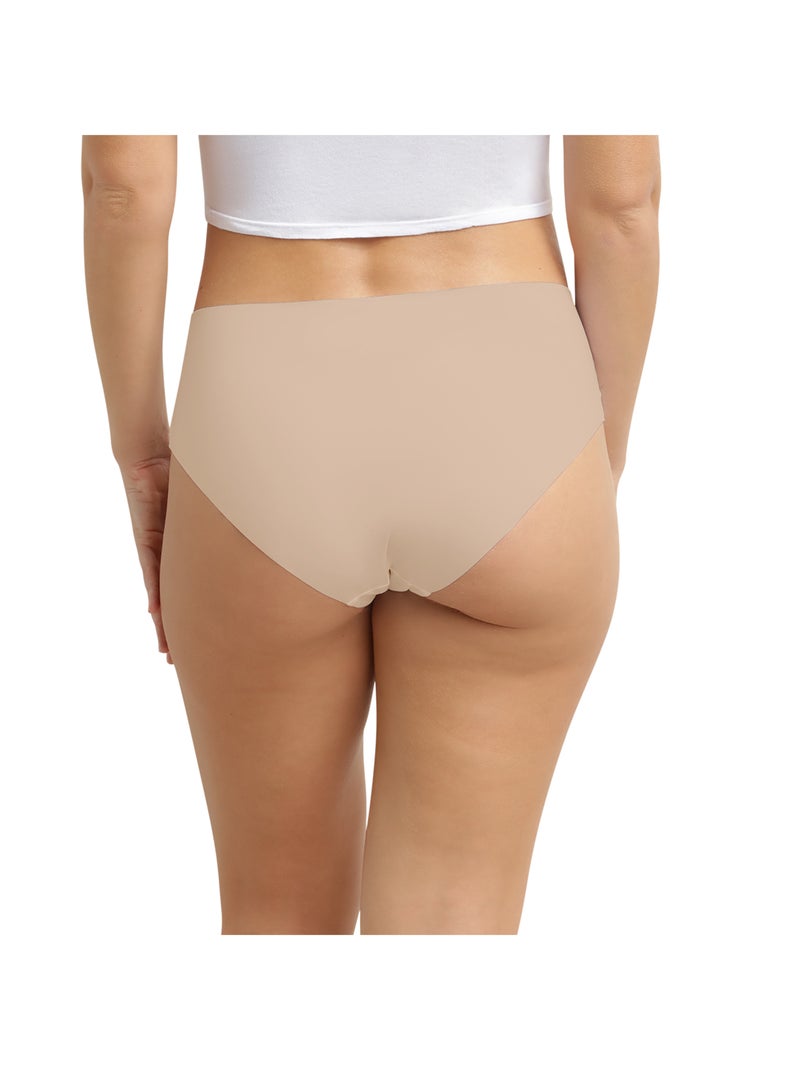 Culotte midi Micro Invisible Beige - Kiabi