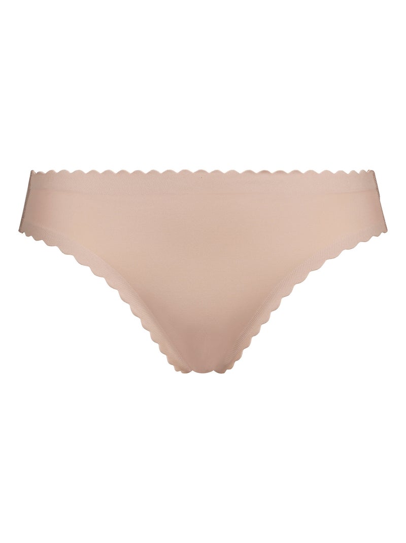 Culotte midi microfibre Body Touch Beige argile - Kiabi