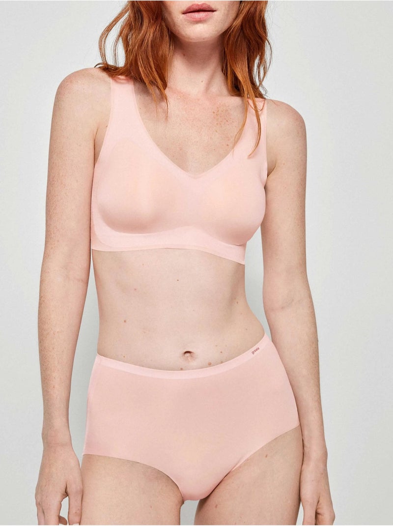 Culotte midi postérieur préformé Rose - Kiabi