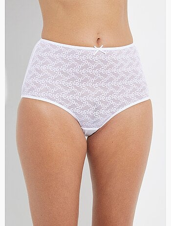 Culotte midi taille normale maille fantaisie - afibel