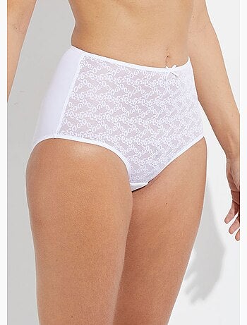Culotte midi taille normale maille fantaisie - afibel