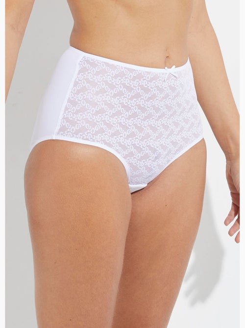Culotte midi taille normale maille fantaisie - Afibel - Kiabi