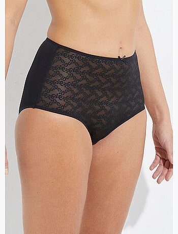 Culotte midi taille normale maille fantaisie - Afibel