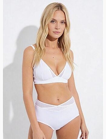 Culotte midi taille normale tulle et microfibre - Afibel