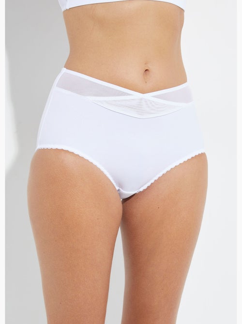 Culotte midi taille normale tulle et microfibre - Afibel - Kiabi