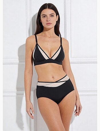 Culotte midi taille normale tulle et microfibre - Afibel