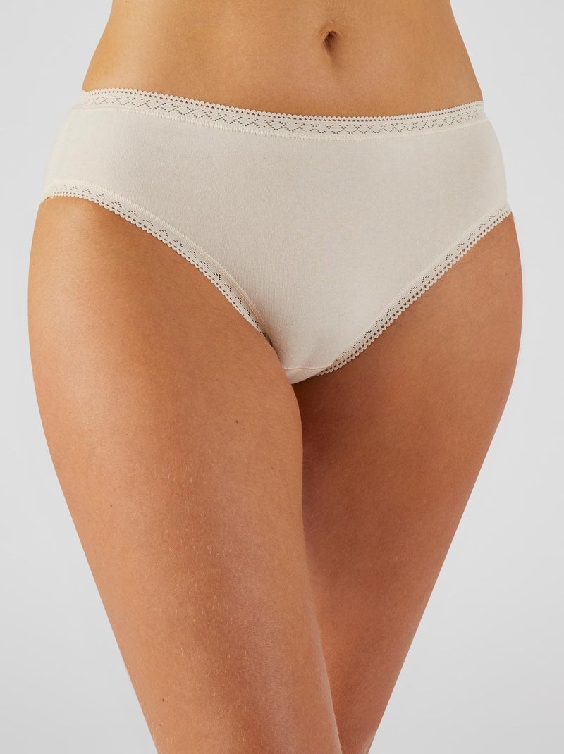 Culotte mini coton stretch - Damart Rose - Kiabi