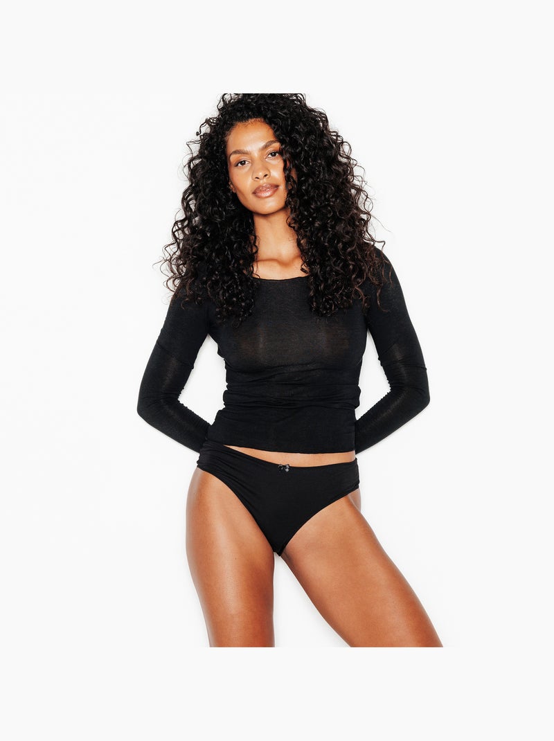 Culotte modal Bibi - RougeGorge Lingerie Noir - Kiabi