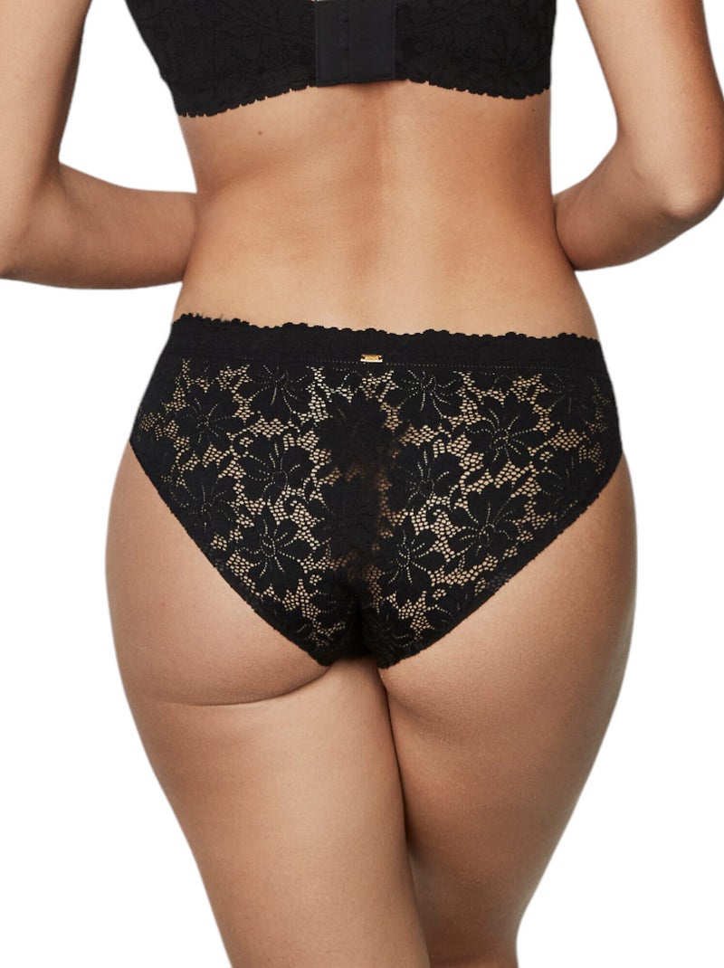 Culotte ONE AND LACE Noir - Kiabi