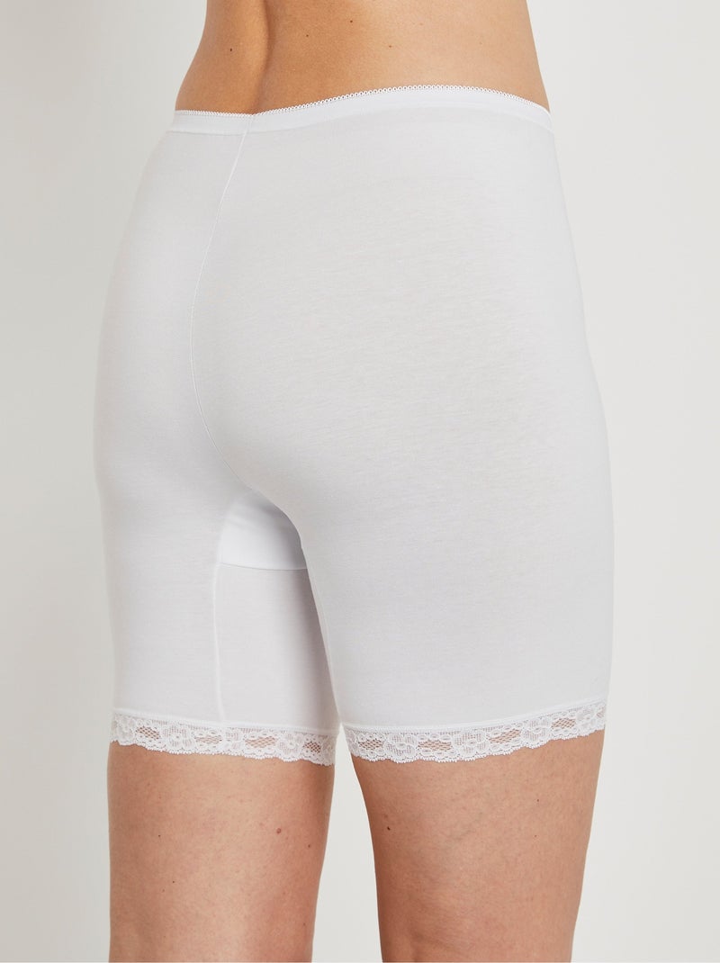 Culotte panty seconde peau - lot de 2 - Afibel Blanc - Kiabi