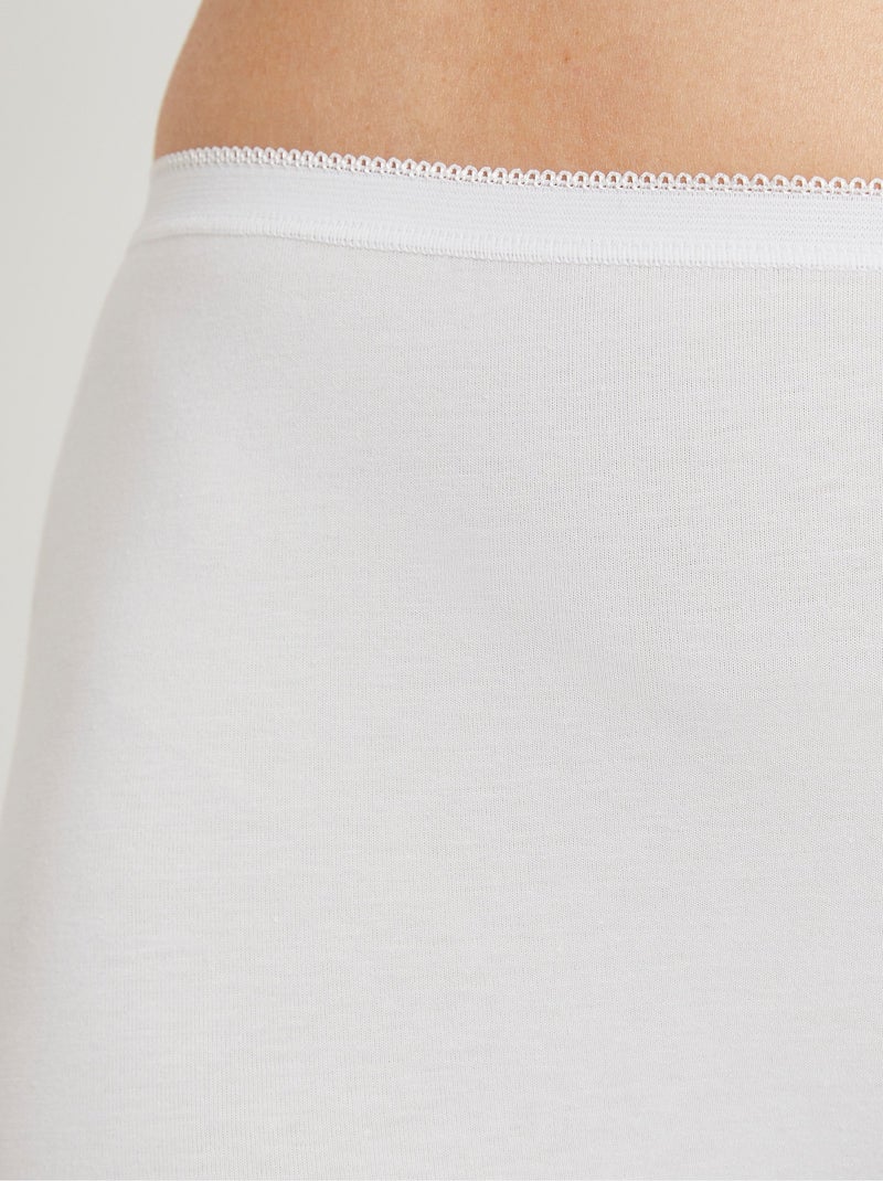 Culotte panty seconde peau - lot de 2 Blanc - Kiabi