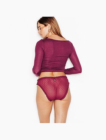 Culotte pois froufrou jolima - rougegorge lingerie
