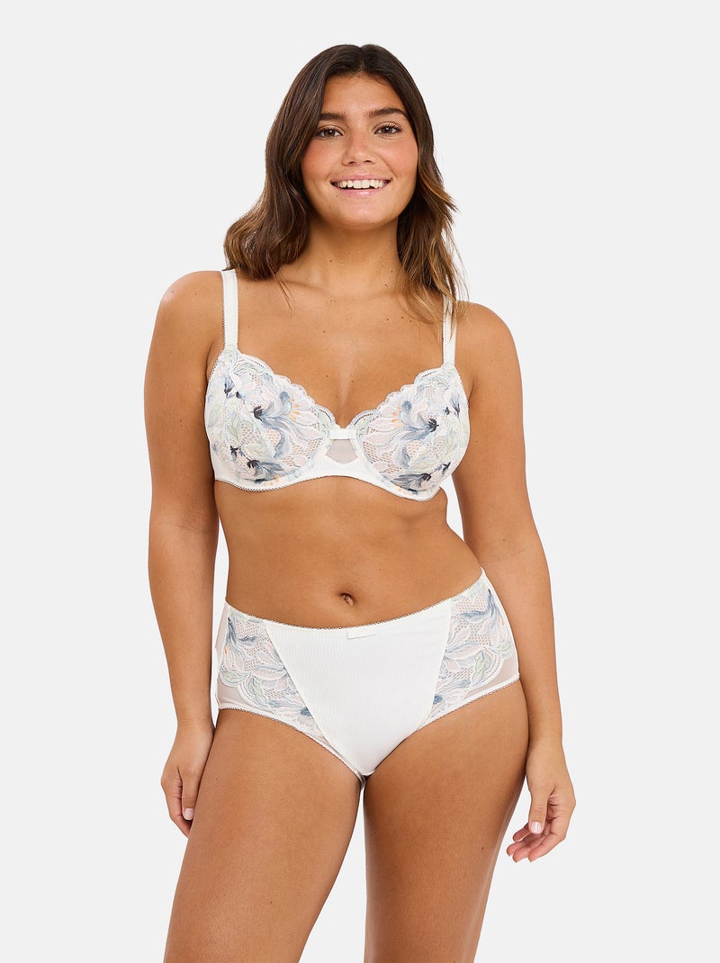 Culotte rosa fantaisie sans complexe lingerie Blanc Vert clair - Kiabi