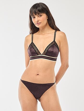 Culotte satinée imprimé léopard