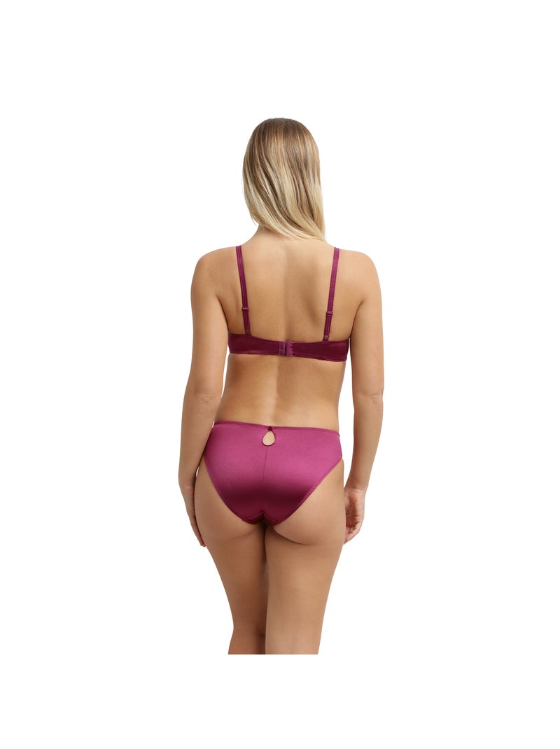 Culotte satinée Silk Radiance Prune - Kiabi