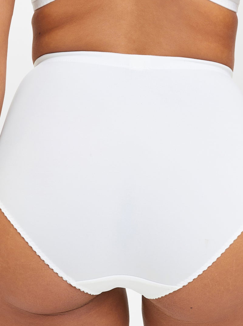 Culotte sculptante  - 'Wolf lingerie' Blanc - Kiabi