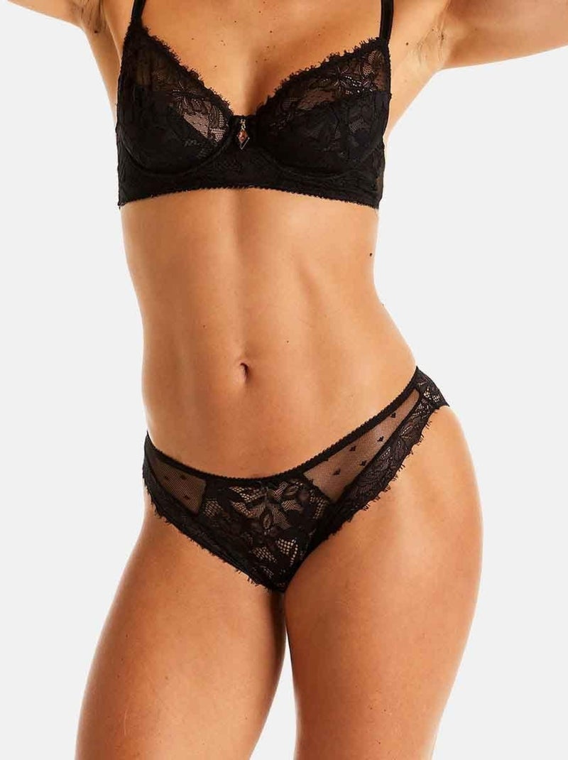 Culotte SHAKER - Pomm'Poire Noir - Kiabi
