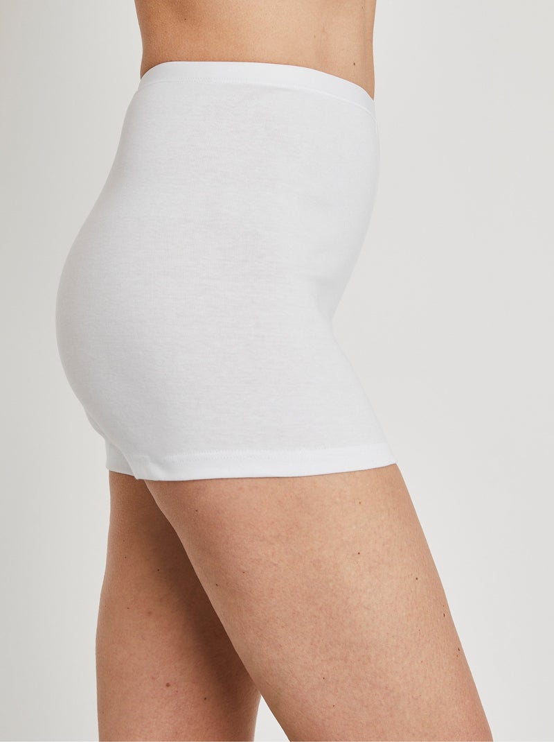 Culotte shorty coton - lot de 3 - Afibel Blanc - Kiabi