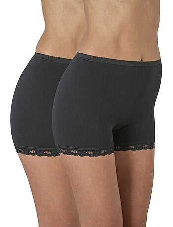 Culotte shorty seconde peau - lot de 2