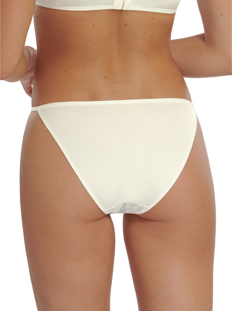 Culotte slip bikini Liv Mariage Ecru - Kiabi
