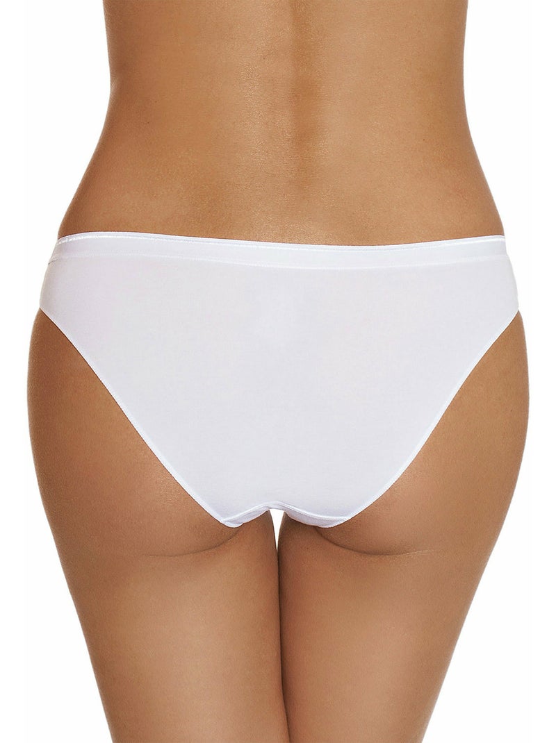 Culotte slip italien Happy Day Cheek Blanc - Kiabi