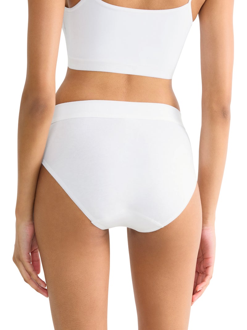 Culotte slip taï double comfort Blanc - Kiabi