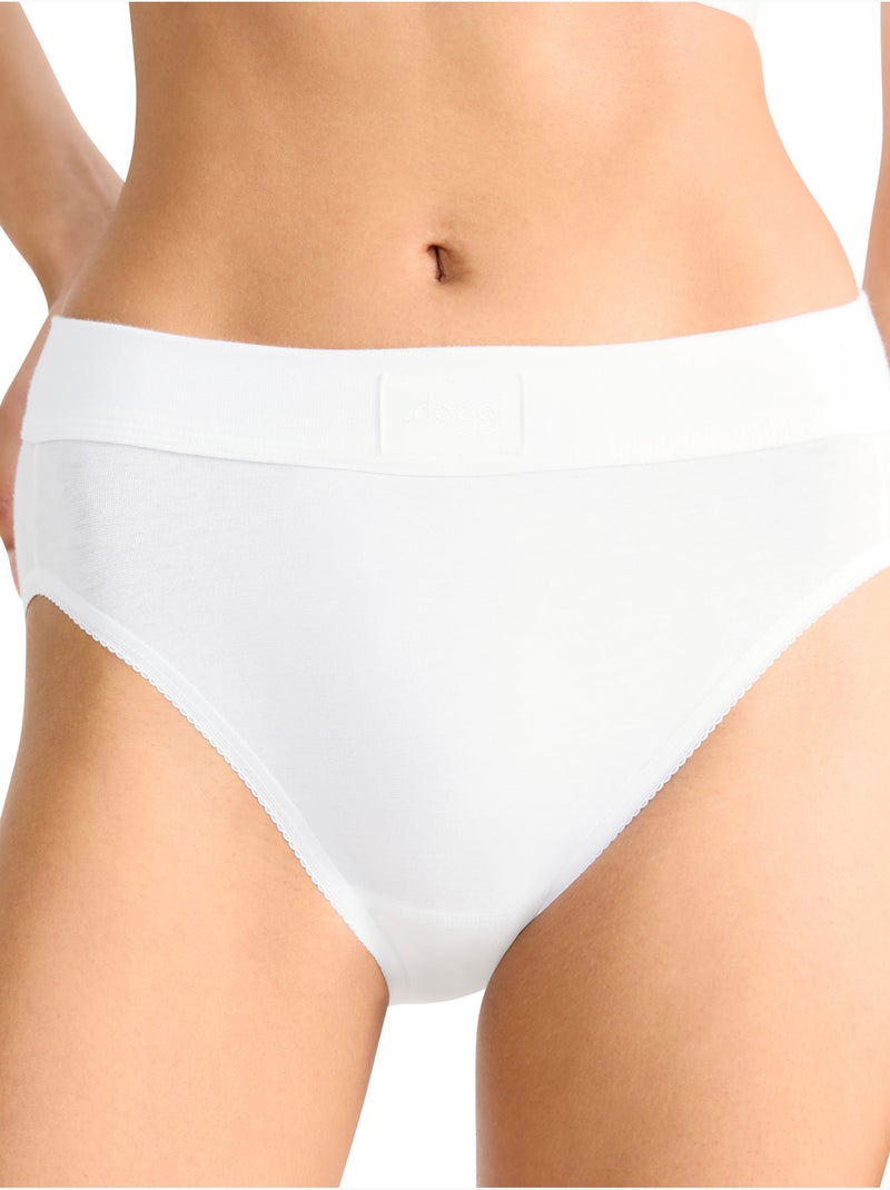 Culotte slip taï double comfort Blanc - Kiabi