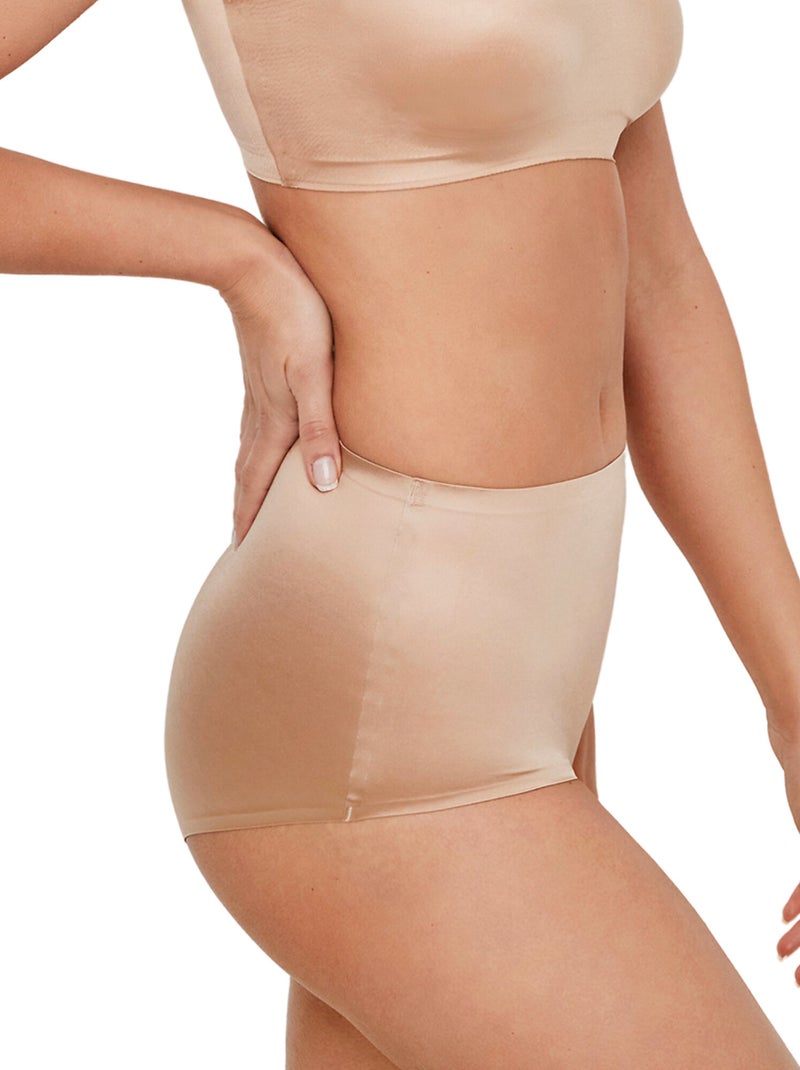 Culotte slip taille haute one gloss Jaune - Kiabi