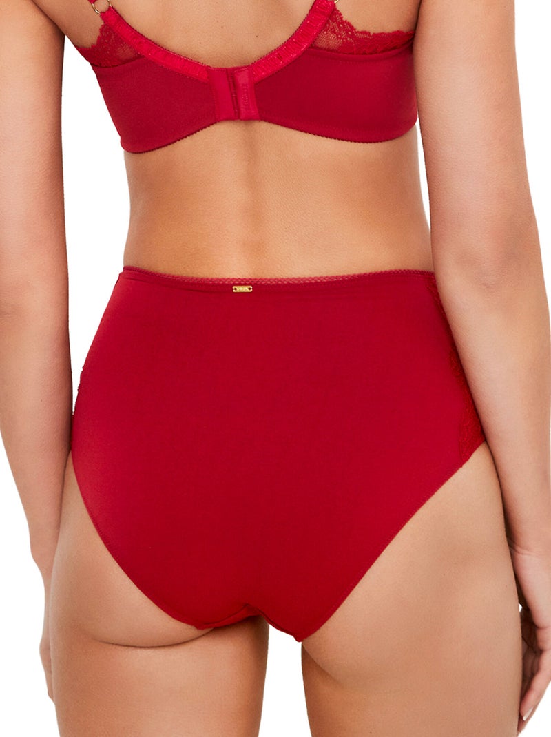 Culotte slip taille haute renatta Rouge - Kiabi