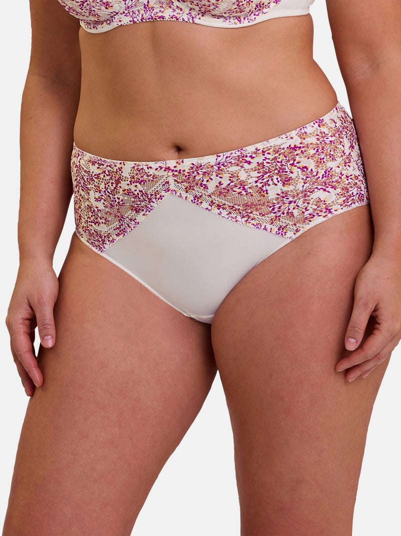 Culotte Suzie Fantaisie Sans Complexe Blanc Rose - Kiabi