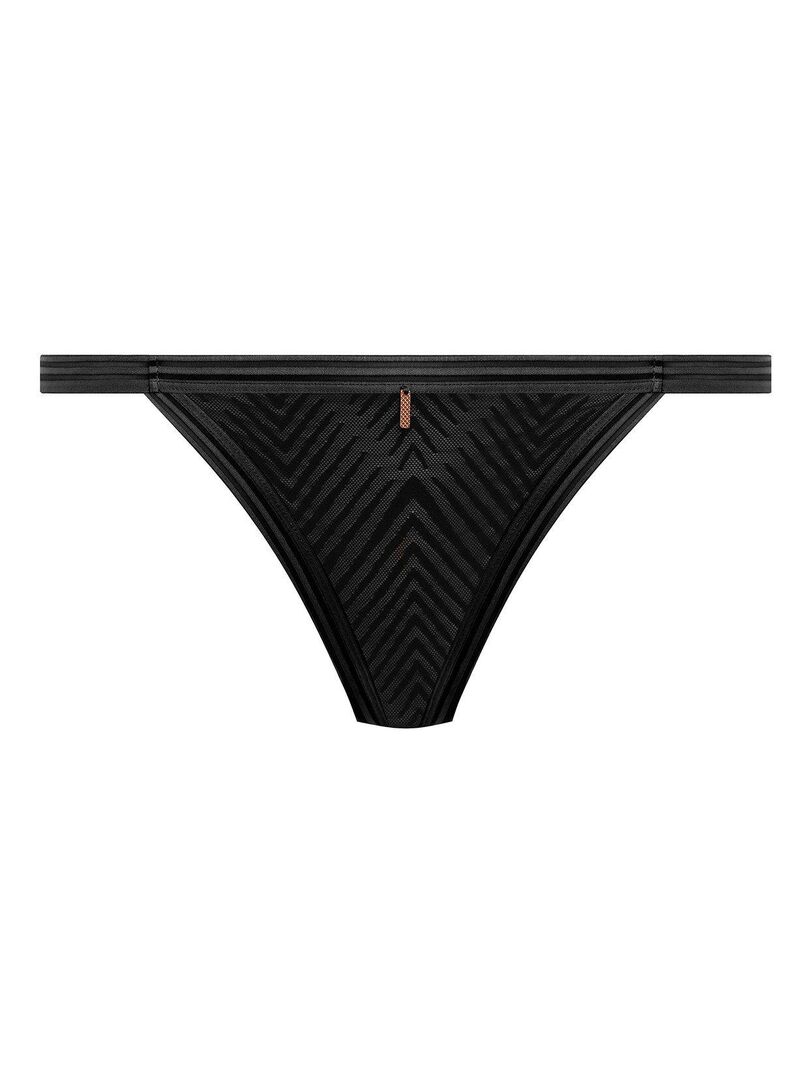 Culotte taille basse en dentelle géométrique Tailored Noir - Kiabi