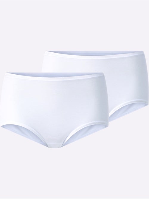 Culotte Taille Haute 50% Modal - Taille Standard - Witt - Lot de 2 - Kiabi