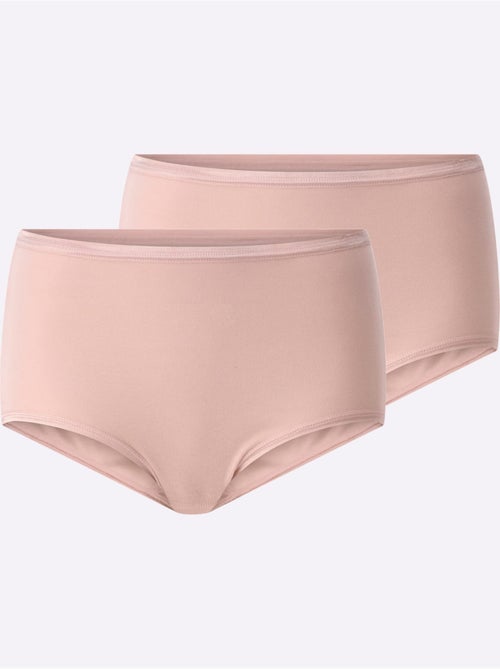 Culotte Taille Haute 50% Modal - Taille Standard - Witt - Lot de 2 - Kiabi