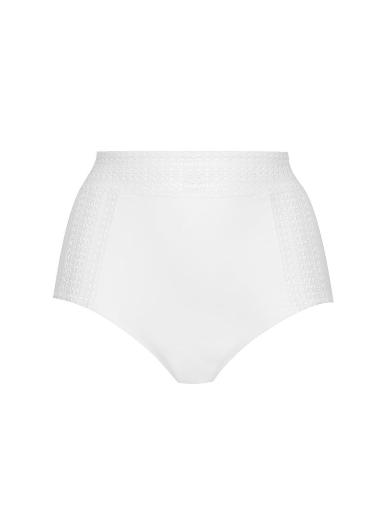 Culotte taille haute ARTY GRAPHIK Blanc - Kiabi