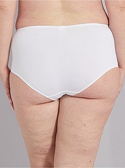 Culotte taille haute avec dentelle - Kiabi