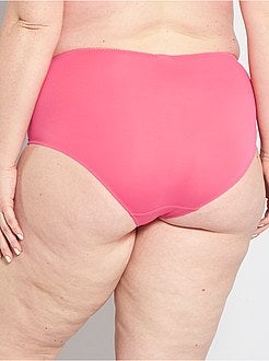 Culotte taille haute avec dentelle - Kiabi