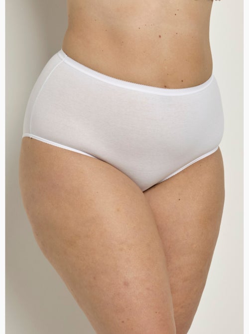 Culotte taille haute bi-extensible - lot de 4 - Afibel - Kiabi