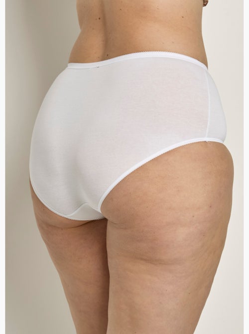 Culotte taille haute bi-extensible - lot de 4 - Afibel - Kiabi