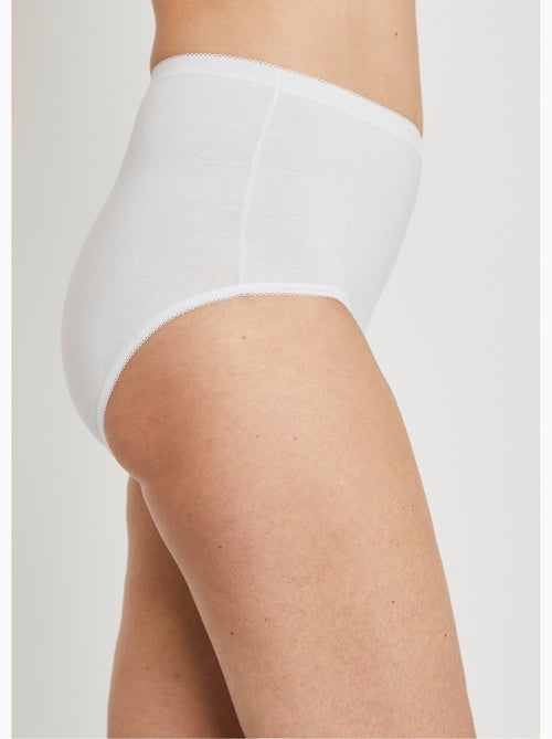 Culotte taille haute bi-extensible - lot de 4 - Afibel - Kiabi
