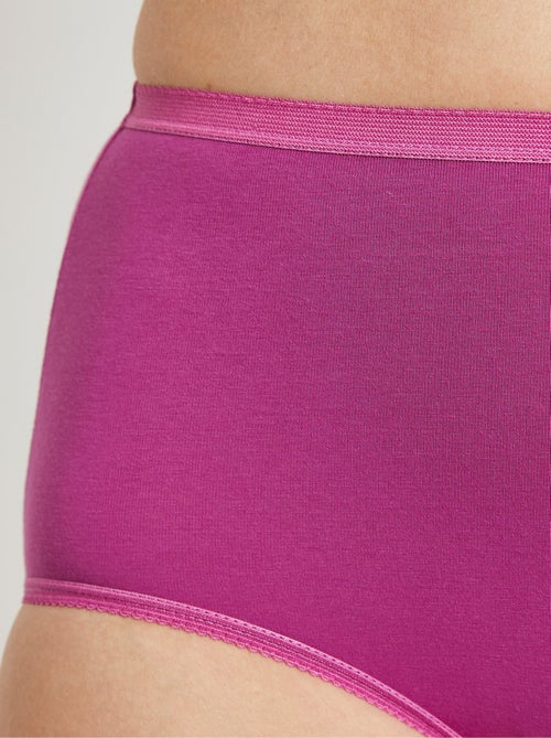 Culotte taille haute bi-extensible - lot de 4 - Afibel - Kiabi