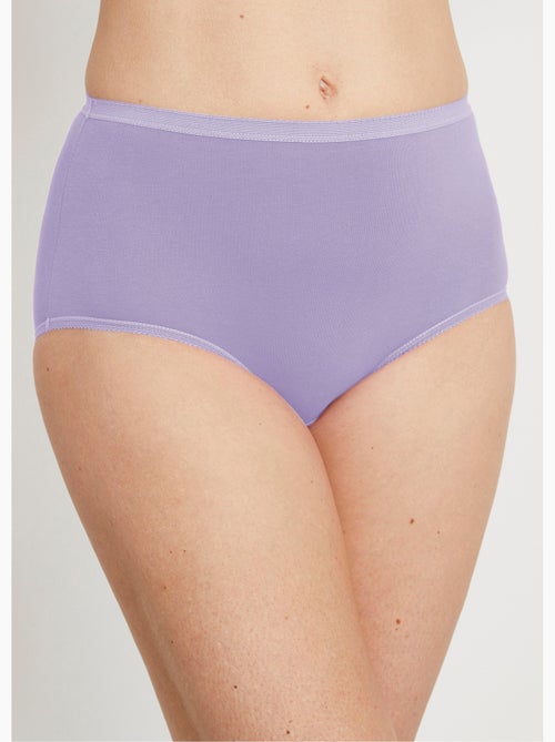 Culotte taille haute bi-extensible - lot de 4 - Afibel - Kiabi