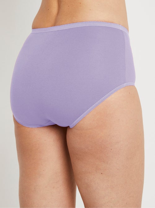 Culotte taille haute bi-extensible - lot de 4 - Afibel - Kiabi